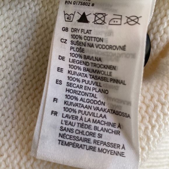 H & M unisex Shawl Collar Sweater. - Picture 3 of 4